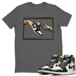 Jordan 1 Dark Mocha Sneaker Match Tees Adam's Creation Sneaker Tees Jordan 1 Dark Mocha Sneaker Release Tees Unisex Shirts