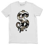 Jordan 1 Dark Mocha Sneaker Match Tees Dollar Camo Sneaker Tees Jordan 1 Dark Mocha Sneaker Release Tees Unisex Shirts