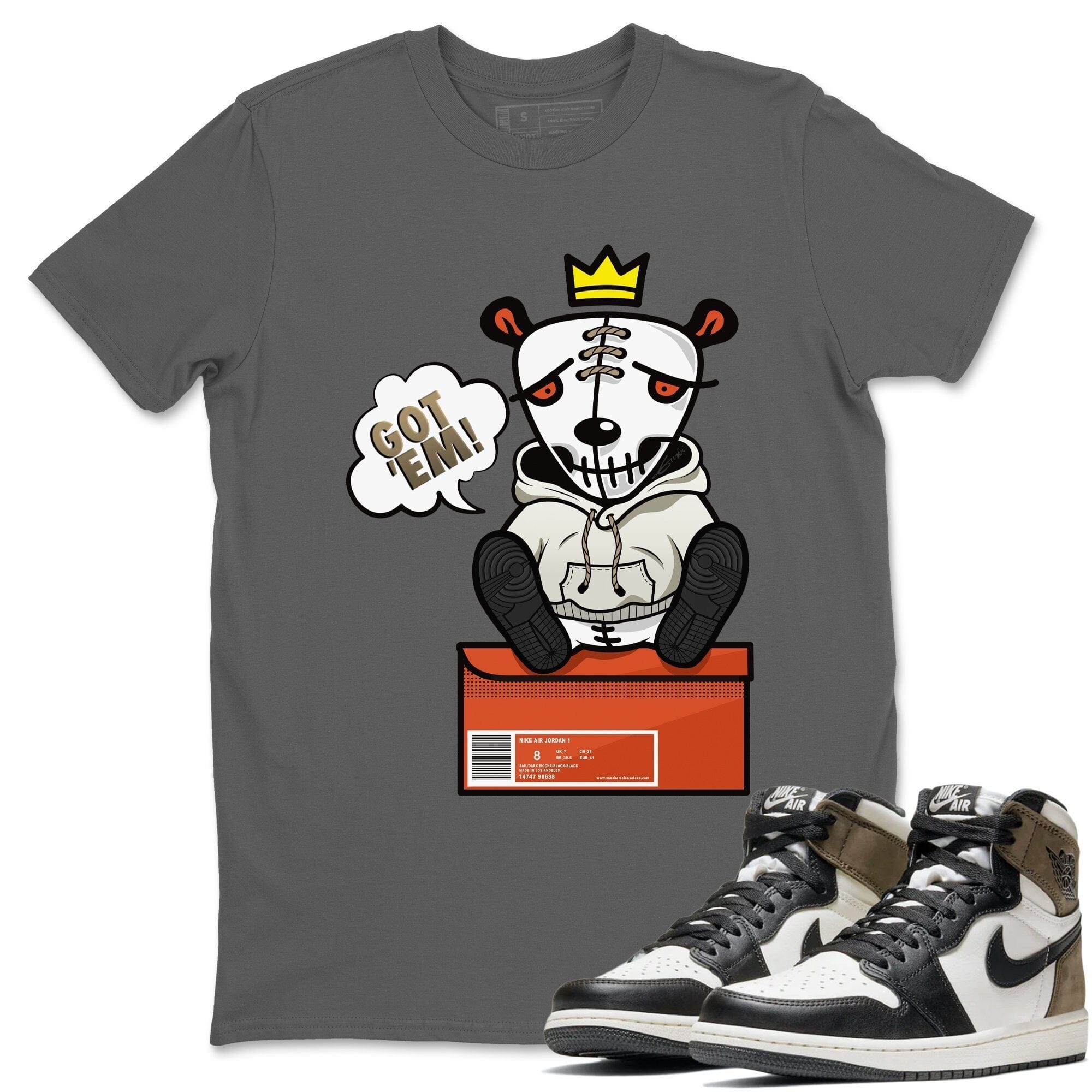 Jordan 1 Dark Mocha Sneaker Match Tees Got Em Sneaker Tees Jordan 1 Dark Mocha Sneaker Release Tees Unisex Shirts