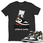 Jordan 1 Dark Mocha Sneaker Match Tees Jordan Gang Sneaker Tees Jordan 1 Dark Mocha Sneaker Release Tees Unisex Shirts