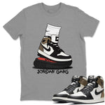 Jordan 1 Dark Mocha Sneaker Match Tees Jordan Gang Sneaker Tees Jordan 1 Dark Mocha Sneaker Release Tees Unisex Shirts