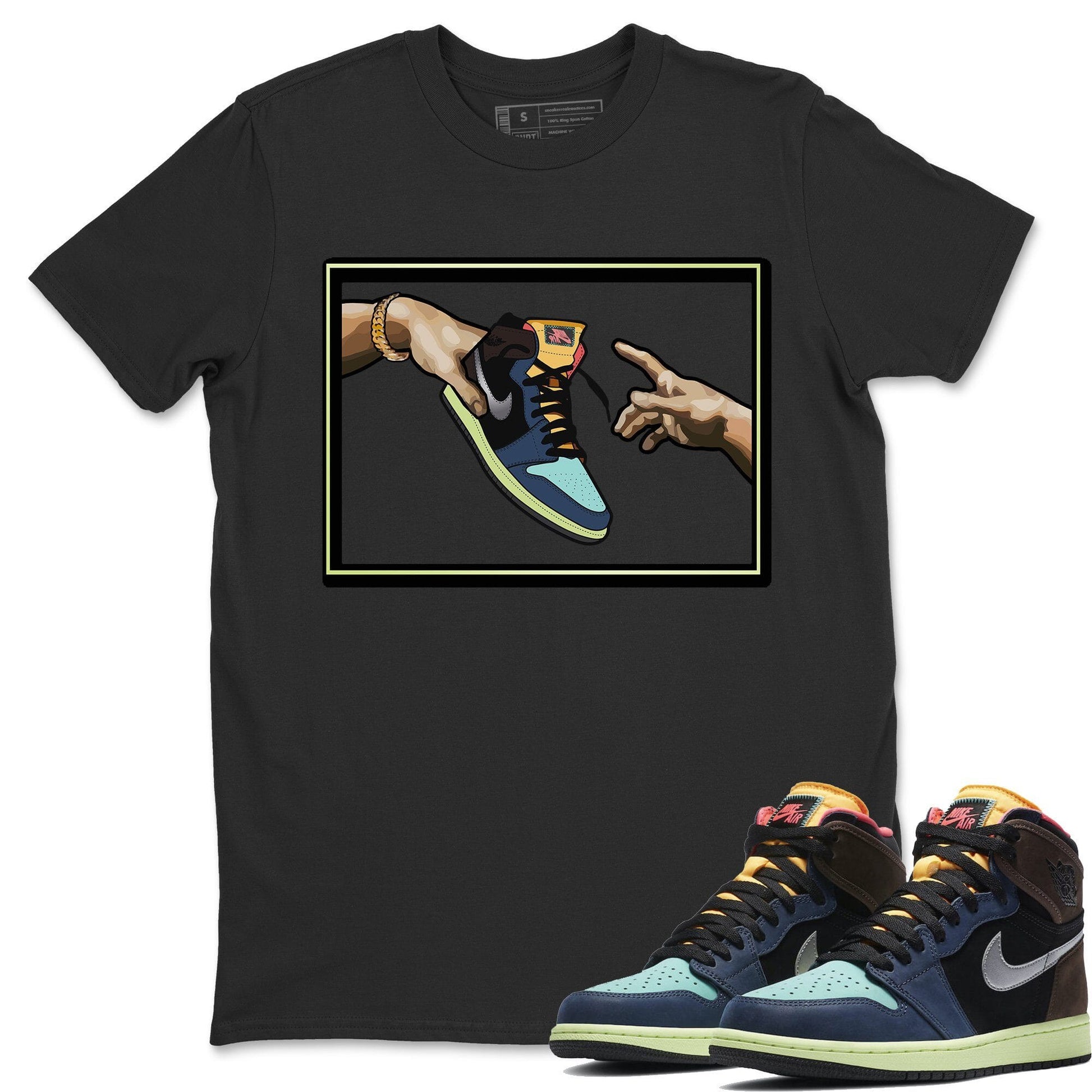 Jordan 1 Bio Hack Sneaker Match Tees Adam's Creation Sneaker Tees Jordan 1 Bio Hack Sneaker Release Tees Unisex Shirts