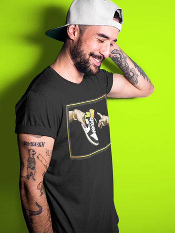 Jordan 1 Volt Gold Sneaker Match Tees Adam's Creation Sneaker Tees Jordan 1 Volt Gold Sneaker Release Tees Unisex Shirts
