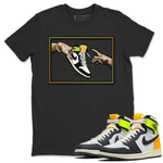 Jordan 1 Volt Gold Sneaker Match Tees Adam's Creation Sneaker Tees Jordan 1 Volt Gold Sneaker Release Tees Unisex Shirts
