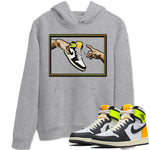 Jordan 1 Volt Gold Sneaker Match Tees Adam's Creation Sneaker Tees Jordan 1 Volt Gold Sneaker Release Tees Unisex Shirts