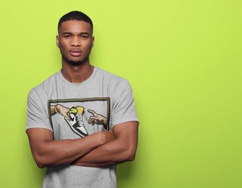 Jordan 1 Volt Gold Sneaker Match Tees Adam's Creation Sneaker Tees Jordan 1 Volt Gold Sneaker Release Tees Unisex Shirts