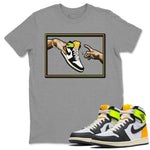 Jordan 1 Volt Gold Sneaker Match Tees Adam's Creation Sneaker Tees Jordan 1 Volt Gold Sneaker Release Tees Unisex Shirts