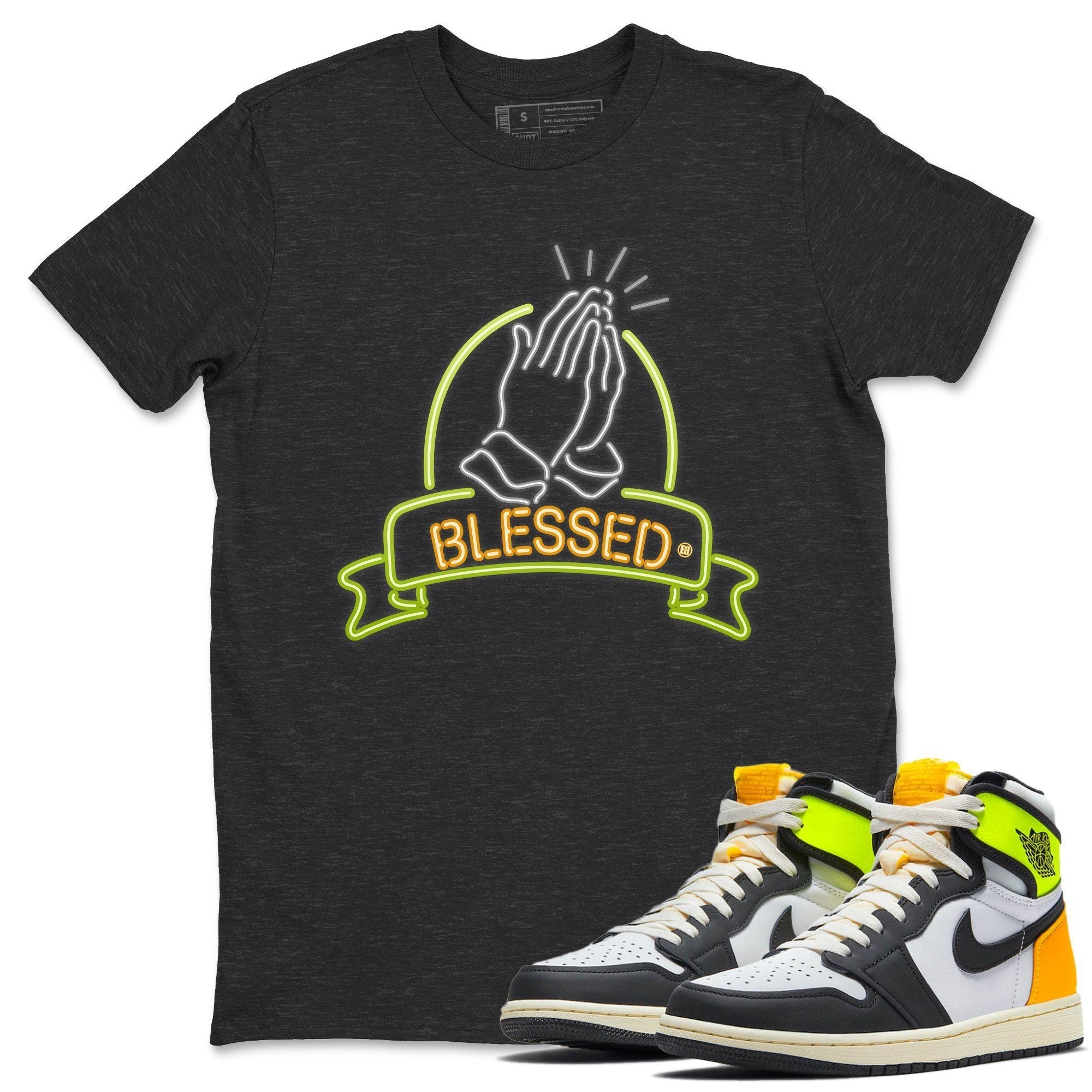Jordan 1 Volt Gold Sneaker Match Tees Blessed Sneaker Tees Jordan 1 Volt Gold Sneaker Release Tees Unisex Shirts