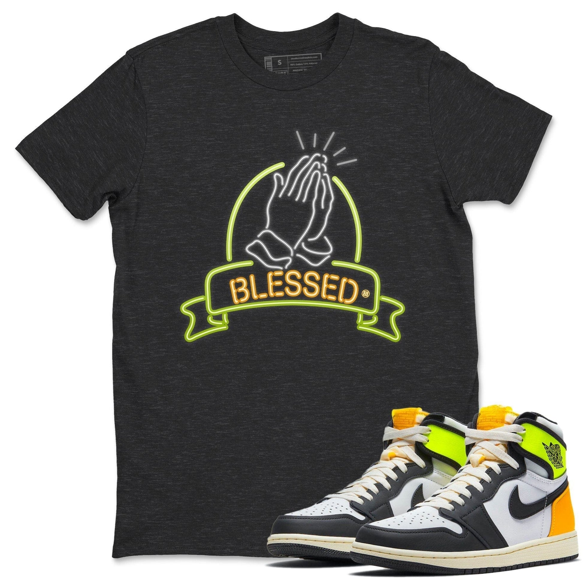 Jordan 1 Volt Gold Sneaker Match Tees Blessed Sneaker Tees Jordan 1 Volt Gold Sneaker Release Tees Unisex Shirts