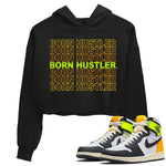 Jordan 1 Volt Gold Sneaker Match Tees Born Hustler Sneaker Tees Jordan 1 Volt Gold Sneaker Release Tees Women's Shirts