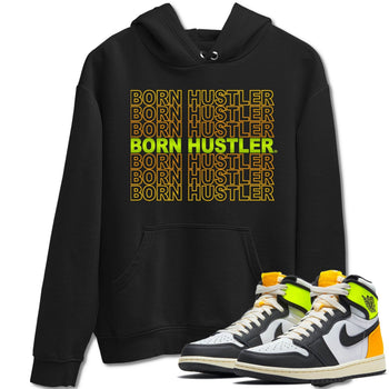 Jordan 1 Volt Gold Sneaker Match Tees Born Hustler Sneaker Tees Jordan 1 Volt Gold Sneaker Release Tees Unisex Shirts