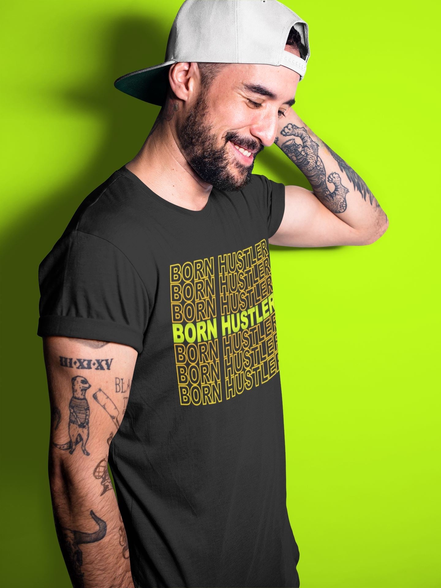 Jordan 1 Volt Gold Sneaker Match Tees Born Hustler Sneaker Tees Jordan 1 Volt Gold Sneaker Release Tees Unisex Shirts