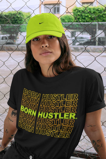 Jordan 1 Volt Gold Sneaker Match Tees Born Hustler Sneaker Tees Jordan 1 Volt Gold Sneaker Release Tees Unisex Shirts