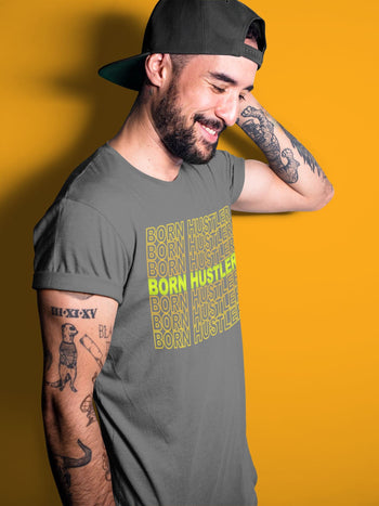 Jordan 1 Volt Gold Sneaker Match Tees Born Hustler Sneaker Tees Jordan 1 Volt Gold Sneaker Release Tees Unisex Shirts