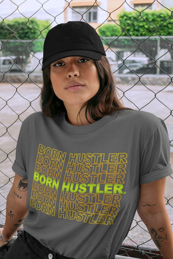 Jordan 1 Volt Gold Sneaker Match Tees Born Hustler Sneaker Tees Jordan 1 Volt Gold Sneaker Release Tees Unisex Shirts