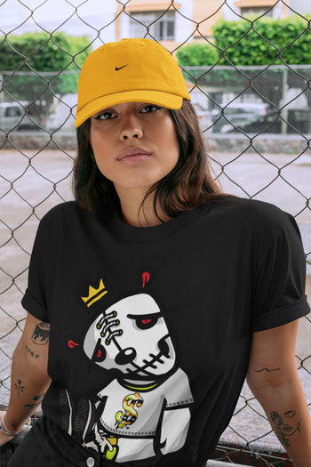Jordan 1 Volt Gold Sneaker Match Tees Dead Dolls Sneaker Tees Jordan 1 Volt Gold Sneaker Release Tees Unisex Shirts