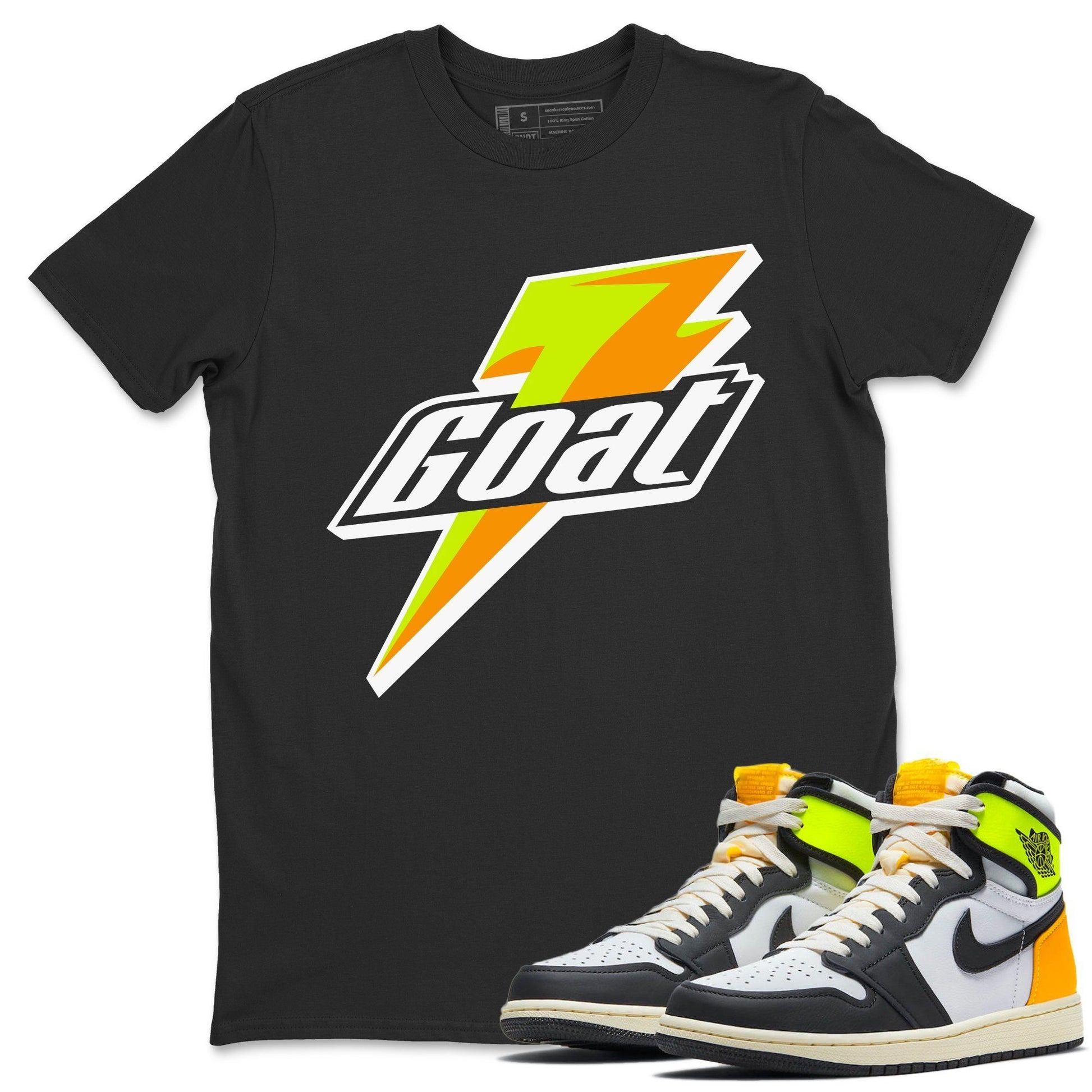Jordan 1 Volt Gold Sneaker Match Tees Goat Sneaker Tees Jordan 1 Volt Gold Sneaker Release Tees Unisex Shirts