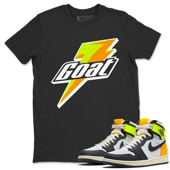 Jordan 1 Volt Gold Sneaker Match Tees Goat Sneaker Tees Jordan 1 Volt Gold Sneaker Release Tees Unisex Shirts