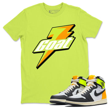 Jordan 1 Volt Gold Sneaker Match Tees Goat Sneaker Tees Jordan 1 Volt Gold Sneaker Release Tees Unisex Shirts