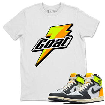 Jordan 1 Volt Gold Sneaker Match Tees Goat Sneaker Tees Jordan 1 Volt Gold Sneaker Release Tees Unisex Shirts