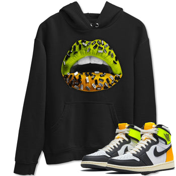 Jordan 1 Volt Gold Sneaker Match Tees Lips Jewel Sneaker Tees Jordan 1 Volt Gold Sneaker Release Tees Unisex Shirts