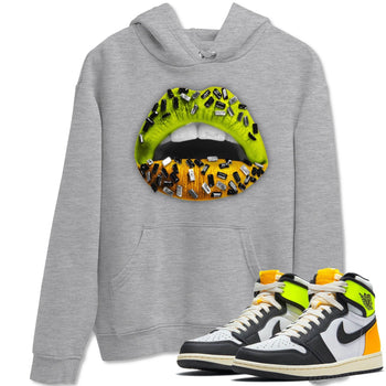 Jordan 1 Volt Gold Sneaker Match Tees Lips Jewel Sneaker Tees Jordan 1 Volt Gold Sneaker Release Tees Unisex Shirts