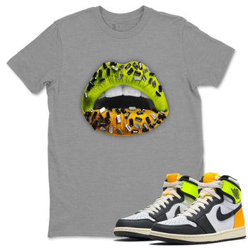 Jordan 1 Volt Gold Sneaker Match Tees Lips Jewel Sneaker Tees Jordan 1 Volt Gold Sneaker Release Tees Unisex Shirts