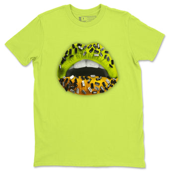 Jordan 1 Volt Gold Sneaker Match Tees Lips Jewel Sneaker Tees Jordan 1 Volt Gold Sneaker Release Tees Unisex Shirts