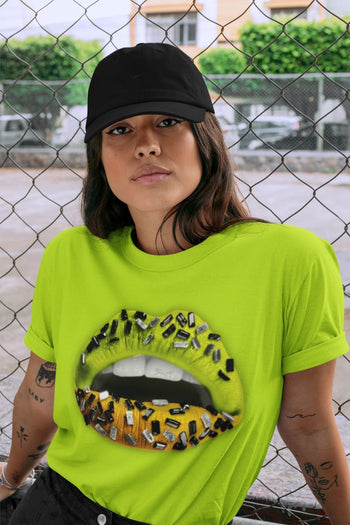 Jordan 1 Volt Gold Sneaker Match Tees Lips Jewel Sneaker Tees Jordan 1 Volt Gold Sneaker Release Tees Unisex Shirts