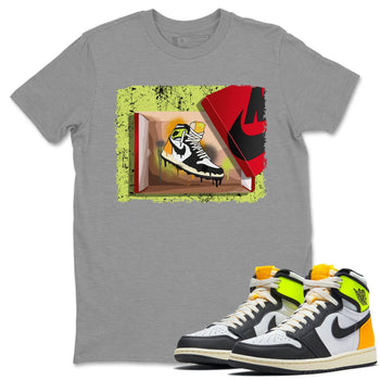 Jordan 1 Volt Gold Sneaker Match Tees New Kicks Sneaker Tees Jordan 1 Volt Gold Sneaker Release Tees Unisex Shirts