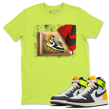 Jordan 1 Volt Gold Sneaker Match Tees New Kicks Sneaker Tees Jordan 1 Volt Gold Sneaker Release Tees Unisex Shirts