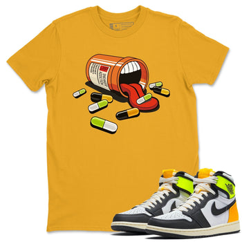 Jordan 1 Volt Gold Sneaker Match Tees Sneaker Addiction Sneaker Tees Jordan 1 Volt Gold Sneaker Release Tees Unisex Shirts