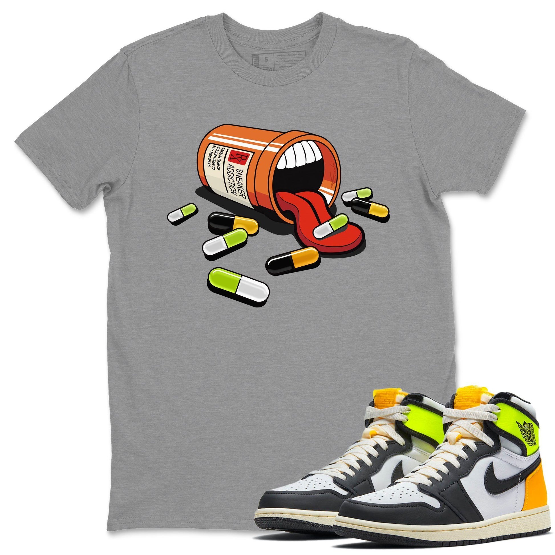 Jordan 1 Volt Gold Sneaker Match Tees Sneaker Addiction Sneaker Tees Jordan 1 Volt Gold Sneaker Release Tees Unisex Shirts