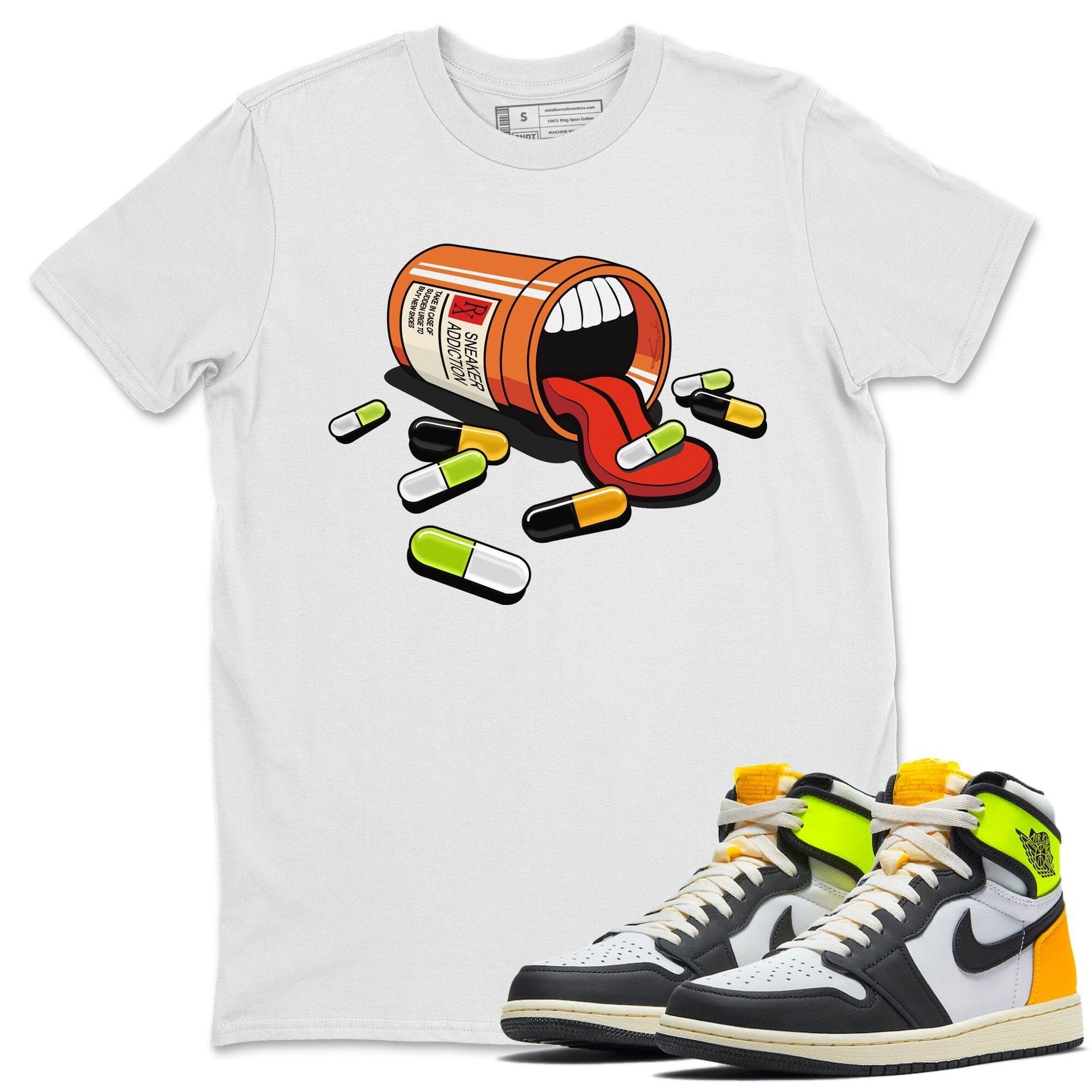 Jordan 1 Volt Gold Sneaker Match Tees Sneaker Addiction Sneaker Tees Jordan 1 Volt Gold Sneaker Release Tees Unisex Shirts