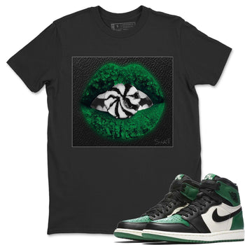 Jordan 1 Pine Green Sneaker Match Tees Lips Candy Sneaker Tees Jordan 1 Pine Green Sneaker Release Tees Unisex Shirts