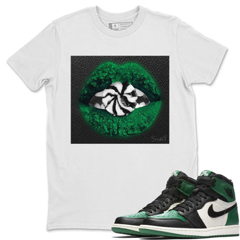 Jordan 1 Pine Green Sneaker Match Tees Lips Candy Sneaker Tees Jordan 1 Pine Green Sneaker Release Tees Unisex Shirts