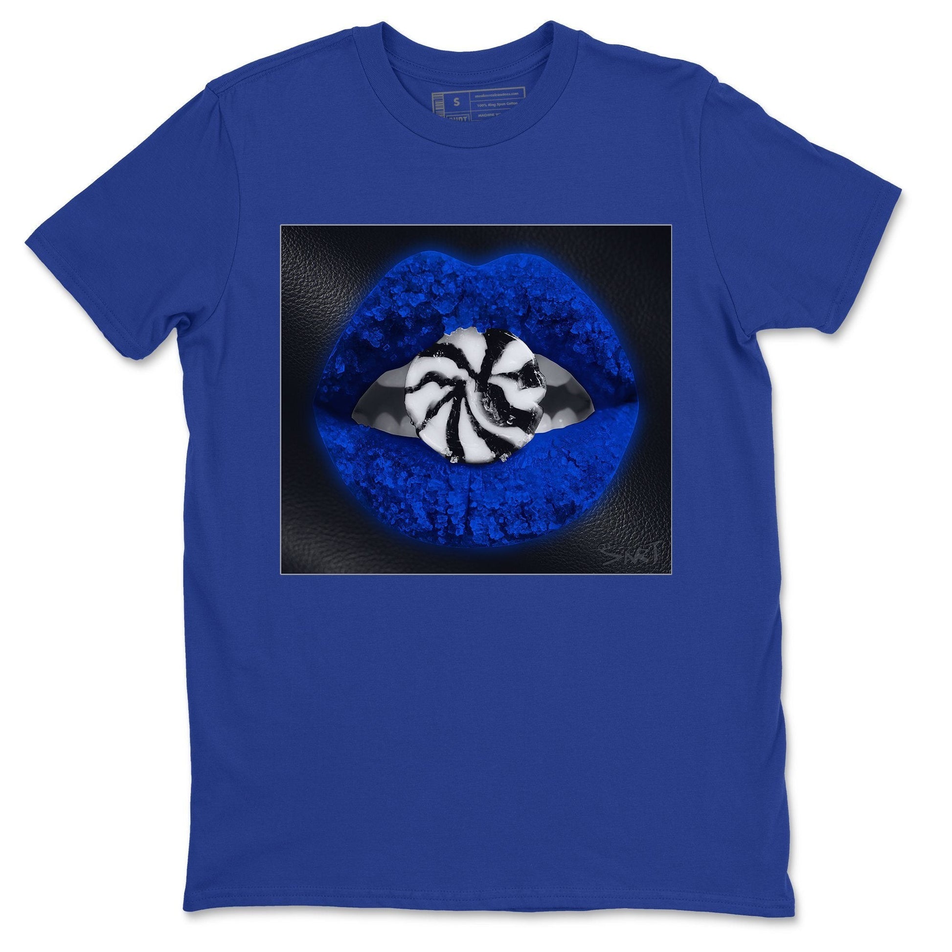 Jordan 1 Royal Black Sneaker Match Tees Lips Candy Sneaker Tees Jordan 1 Royal Black Sneaker Release Tees Unisex Shirts