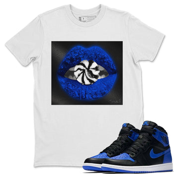 Jordan 1 Royal Black Sneaker Match Tees Lips Candy Sneaker Tees Jordan 1 Royal Black Sneaker Release Tees Unisex Shirts
