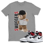 Jordan 1 Smoke Grey Sneaker Match Tees Bear Swaggers Sneaker Tees Jordan 1 Smoke Grey Sneaker Release Tees Unisex Shirts