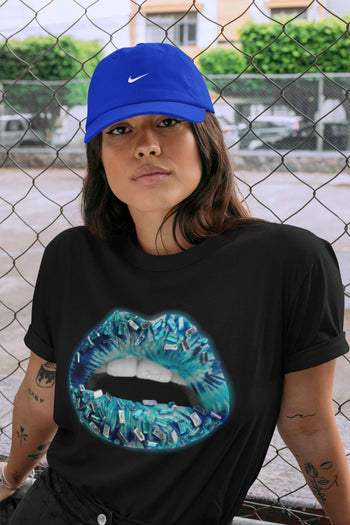 Jordan 1 Tie-Dye Sneaker Match Tees Lips Jewel Sneaker Tees Jordan 1 Tie-Dye Sneaker Release Tees Unisex Shirts