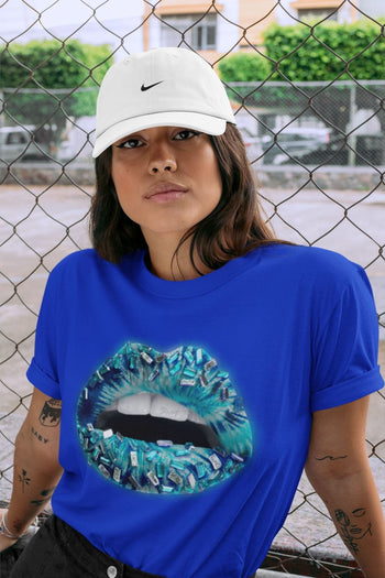 Jordan 1 Tie-Dye Sneaker Match Tees Lips Jewel Sneaker Tees Jordan 1 Tie-Dye Sneaker Release Tees Unisex Shirts
