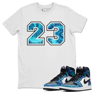Jordan 1 Tie-Dye Sneaker Match Tees 23 Sneaker Tees Jordan 1 Tie-Dye Sneaker Release Tees Unisex Shirts