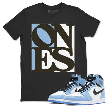 Jordan 1 University Blue Sneaker Match Tees Ones Sneaker Tees Jordan 1 University Blue Sneaker Release Tees Unisex Shirts
