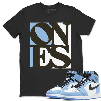 Jordan 1 University Blue Sneaker Match Tees Ones Sneaker Tees Jordan 1 University Blue Sneaker Release Tees Unisex Shirts
