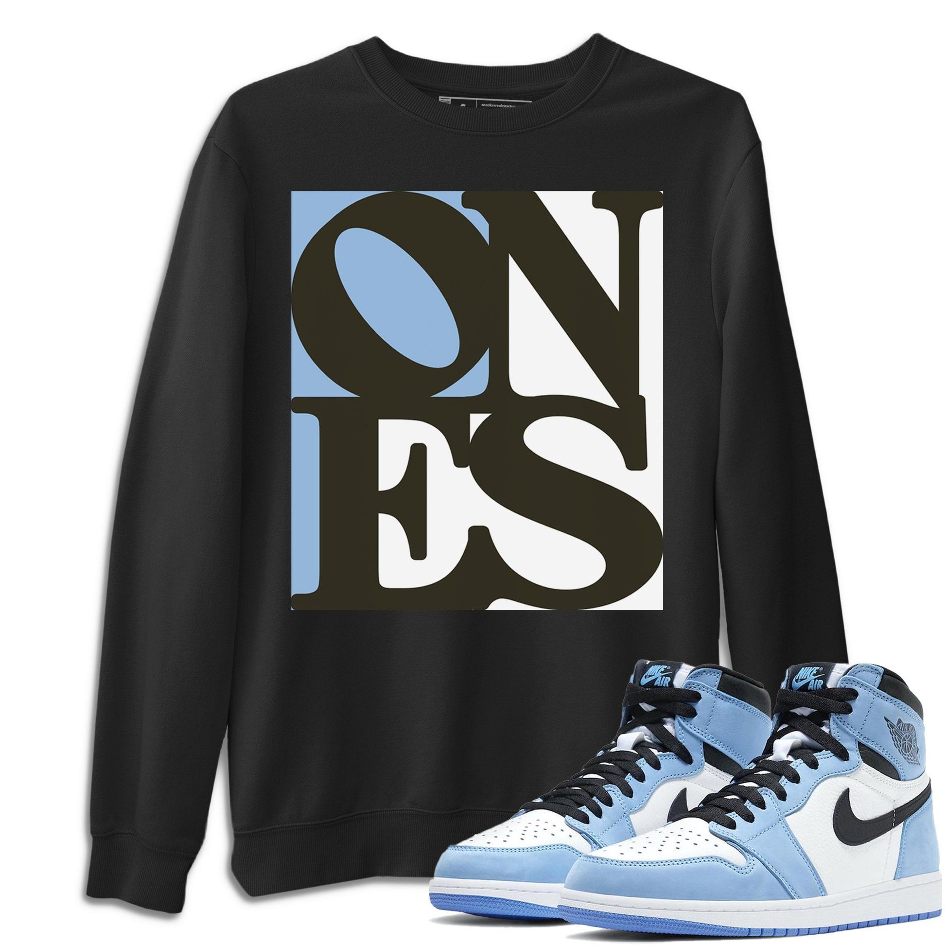 Jordan 1 University Blue Sneaker Match Tees Ones Sneaker Tees Jordan 1 University Blue Sneaker Release Tees Unisex Shirts