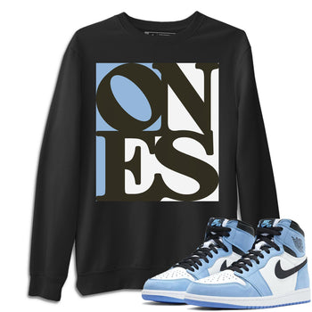 Jordan 1 University Blue Sneaker Match Tees Ones Sneaker Tees Jordan 1 University Blue Sneaker Release Tees Unisex Shirts