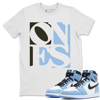 Jordan 1 University Blue Sneaker Match Tees Ones Sneaker Tees Jordan 1 University Blue Sneaker Release Tees Unisex Shirts