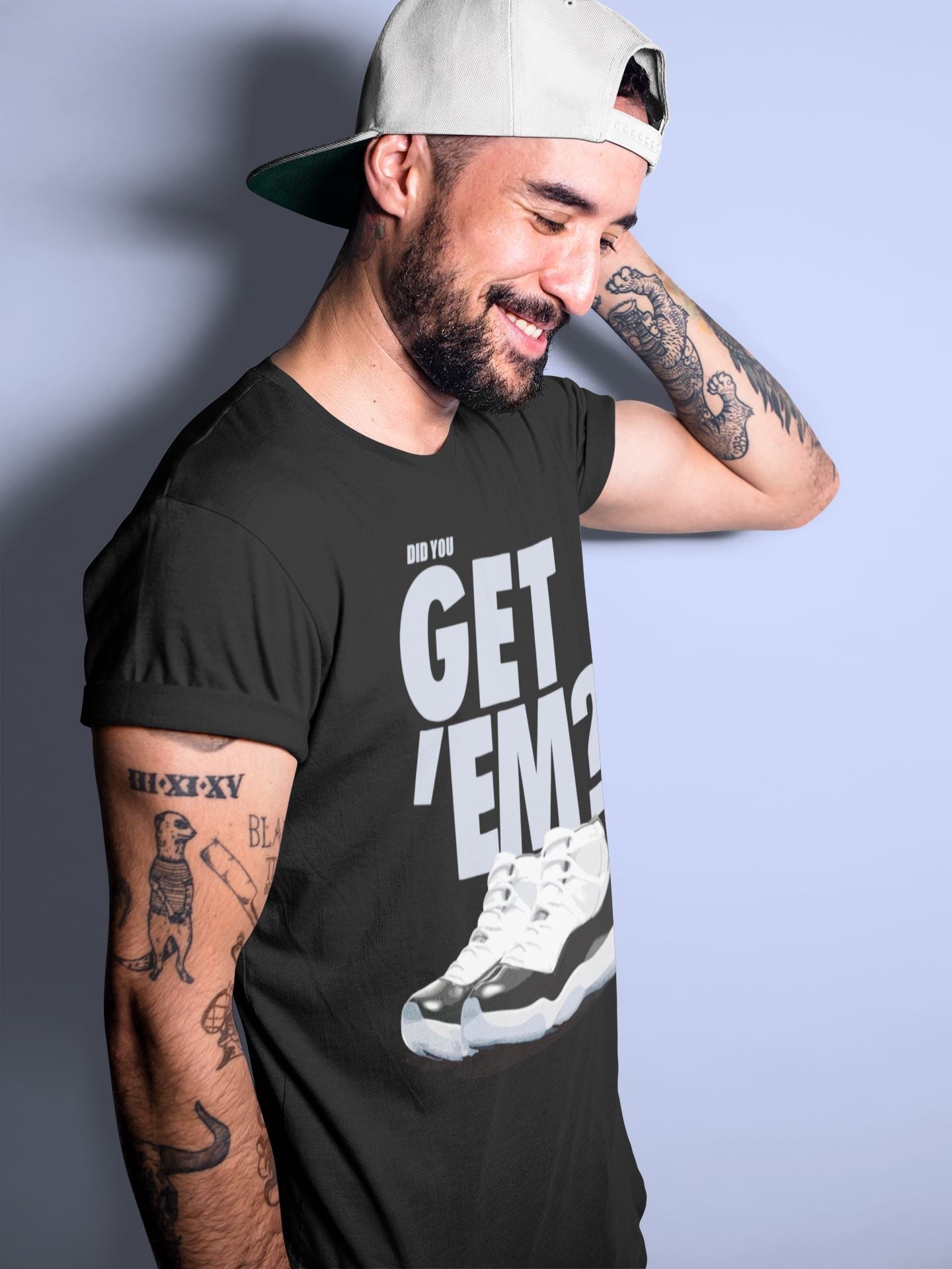 Jordan 11 Concord Sneaker Match Tees Did You Get Em SNRT Sneaker Tees Jordan 11 Concord SNRT Sneaker Release Tees Unisex Shirts