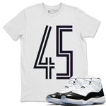 Jordan 11 Concord Sneaker Match Tees 45 Sneaker Tees Jordan 11 Concord Sneaker Release Tees Unisex Shirts