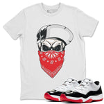 Jordan 11 Concord Bred Sneaker Match Tees  Skull Hat Sneaker Tees Jordan 11 Concord Bred Sneaker Release Tees Unisex Shirts